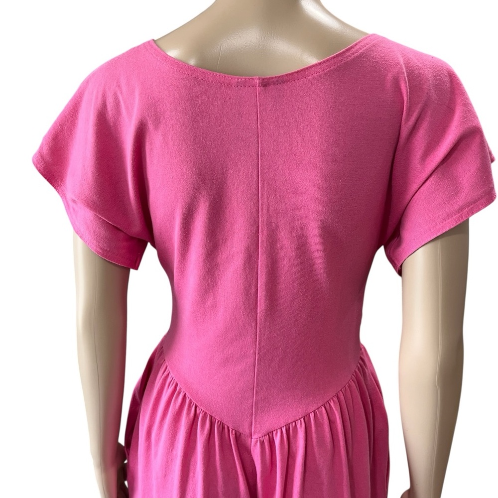 Barbiecore Appel hot Pink One Piece cotton vintage Jumpsuit Size M - Picture 7 of 12